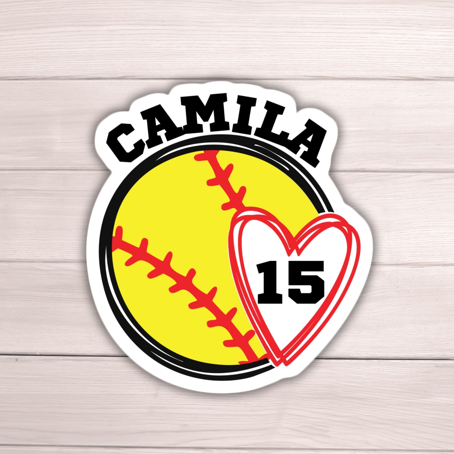 Custom Softball magnet