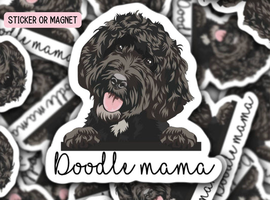 Doodle Sticker Black Doodle Goldendoodle Sticker Labradoodle Sticker Bernedoodle Sticker Doodle mom Dog mom Dog lover gift water bottle