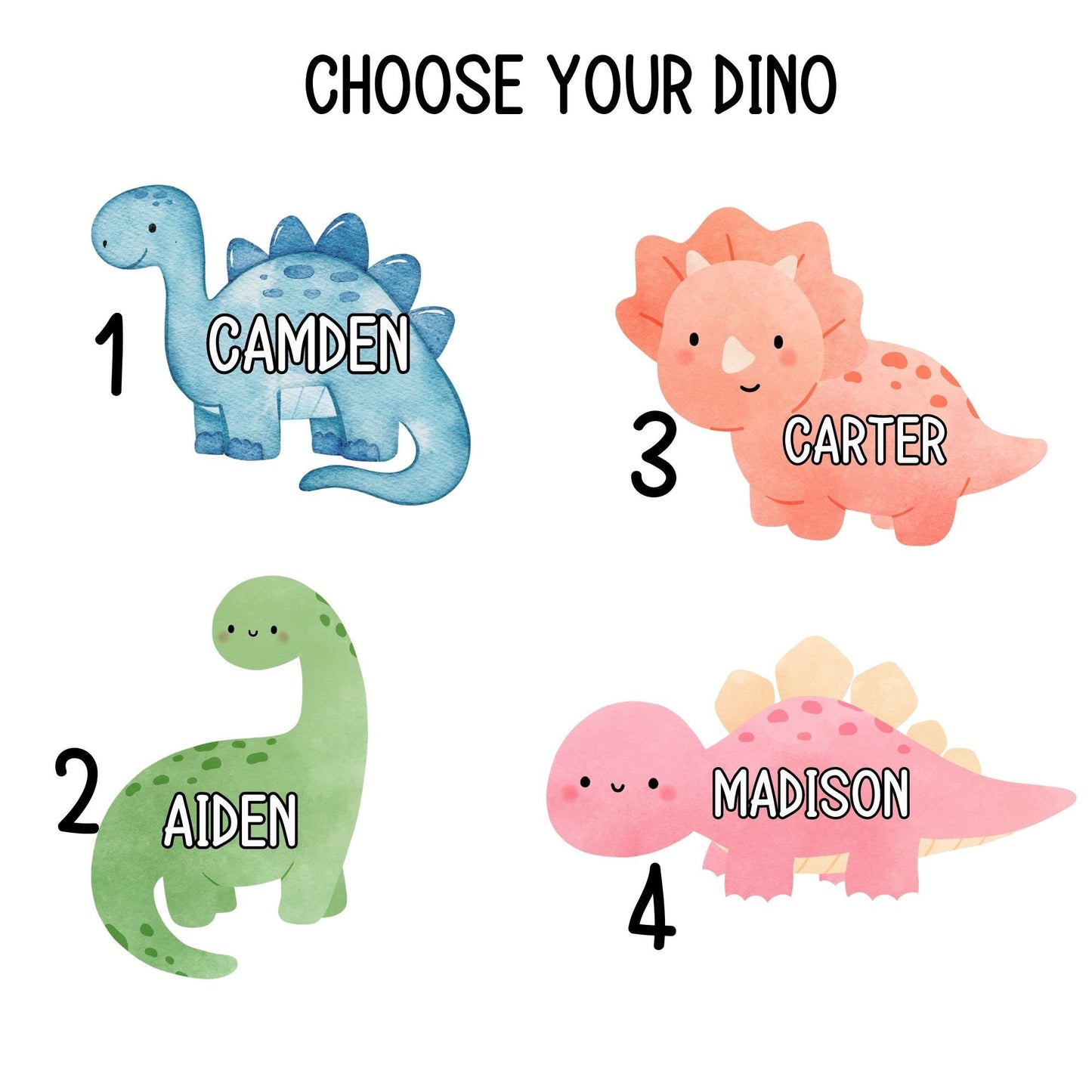 Custom name sticker Personalized kids Name Stickers Dinosaur sticker Name magnet Water bottle sticker party favors kids name decal dino gift