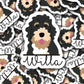 BerneDoodle Sticker, Pet name sticker, Doodle sticker, Goldendoodle Sticker, Custom pet sticker, Dog food sticker Doodle mom, dog mom gift