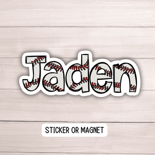 Custom name Baseball sticker baseballl team gifts softball team names personalized baseball name locker magnet Baseball helmet sticker gift