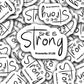 Christian sticker motivational sticker she is strong proverbs sticker feminist sticker bible quotes sticker girl power water bottle sticker