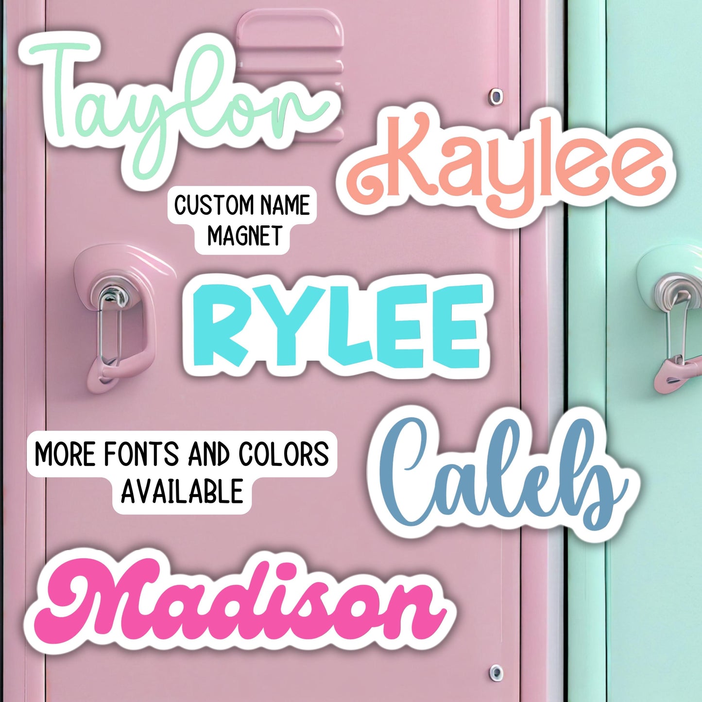 Custom name Magnet personalized magnet name magnet locker magnet fridge magnet kids name magnet locker decor School locker cruise door