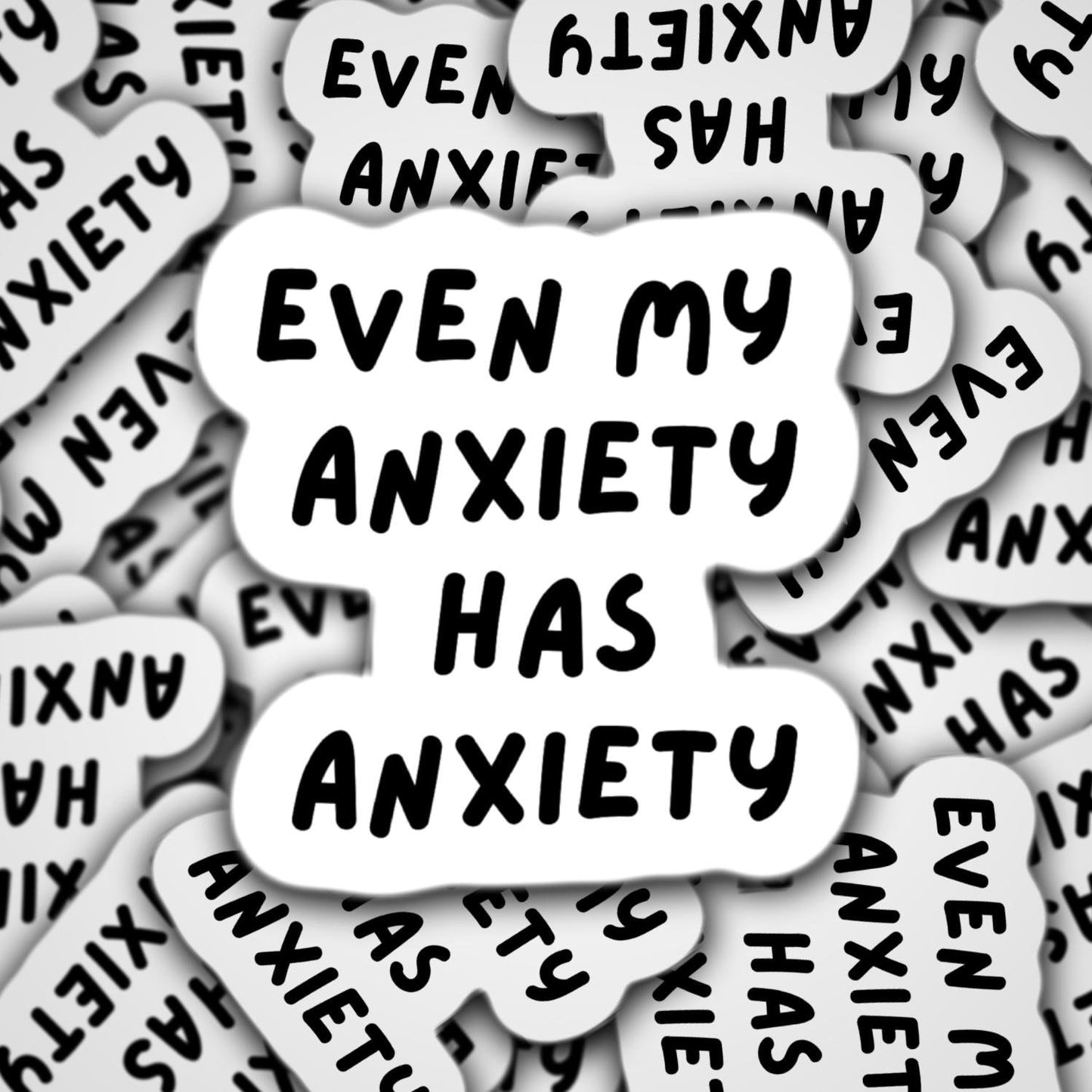 Anxiety sticker, mental health sticker, funny sticker, funny introvert sticker, anxiety tumbler sticker, mental health, water bottle sticker