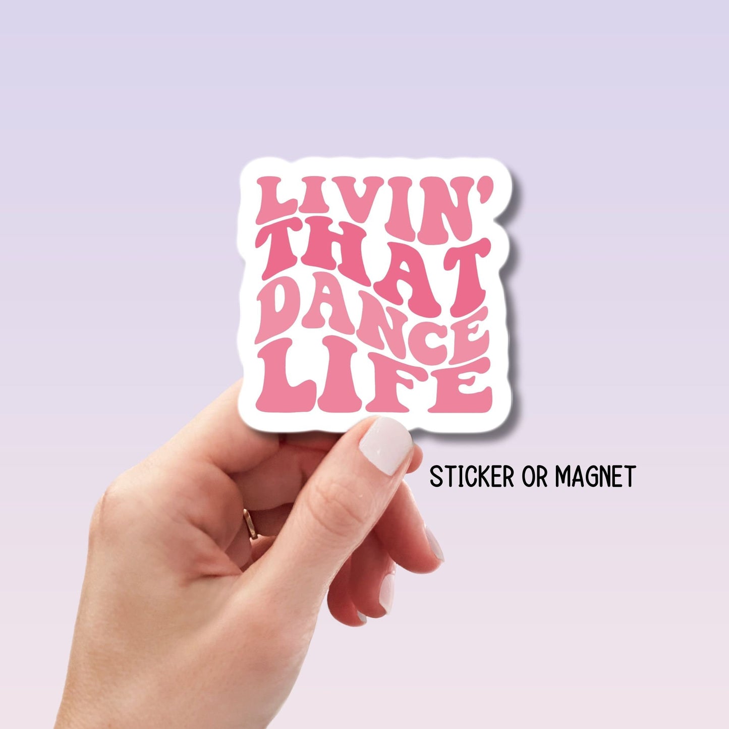 Retro dance sticker, Dance mom gift, Dance stickers, Dance magnet, Dancer gift, ballet, tap dance, Competitive dancer, dance life, Dance era