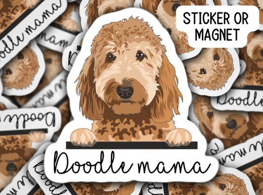 Doodle Sticker, Golden Doodle Sticker, Goldendoodle Sticker, Labradoodle Sticker, Bernedoodle Sticker, Sheepadoodle, Doodle mom, dog mom