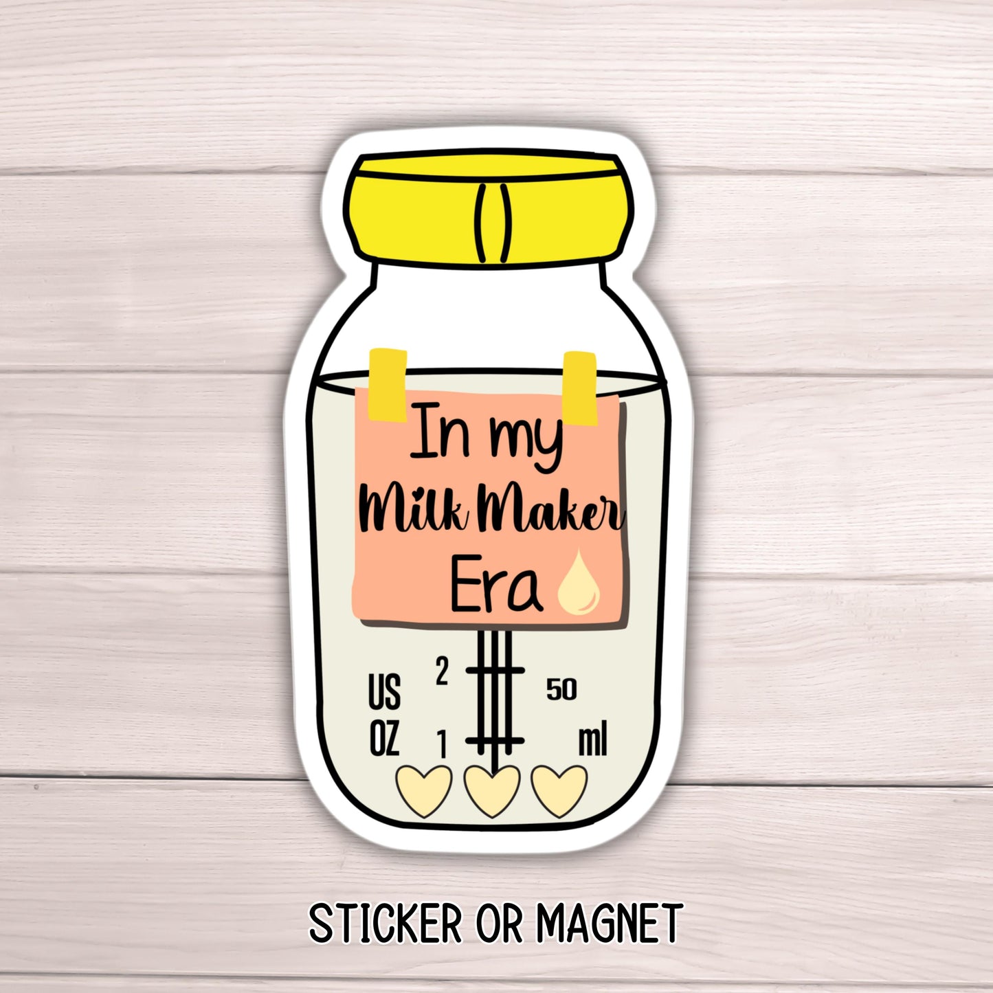 In my milk maker era breastfeeding sticker magnet pumping mom breastmilk Breastfeeding Nursing Gift Lactation Consultant Breast pump bottle