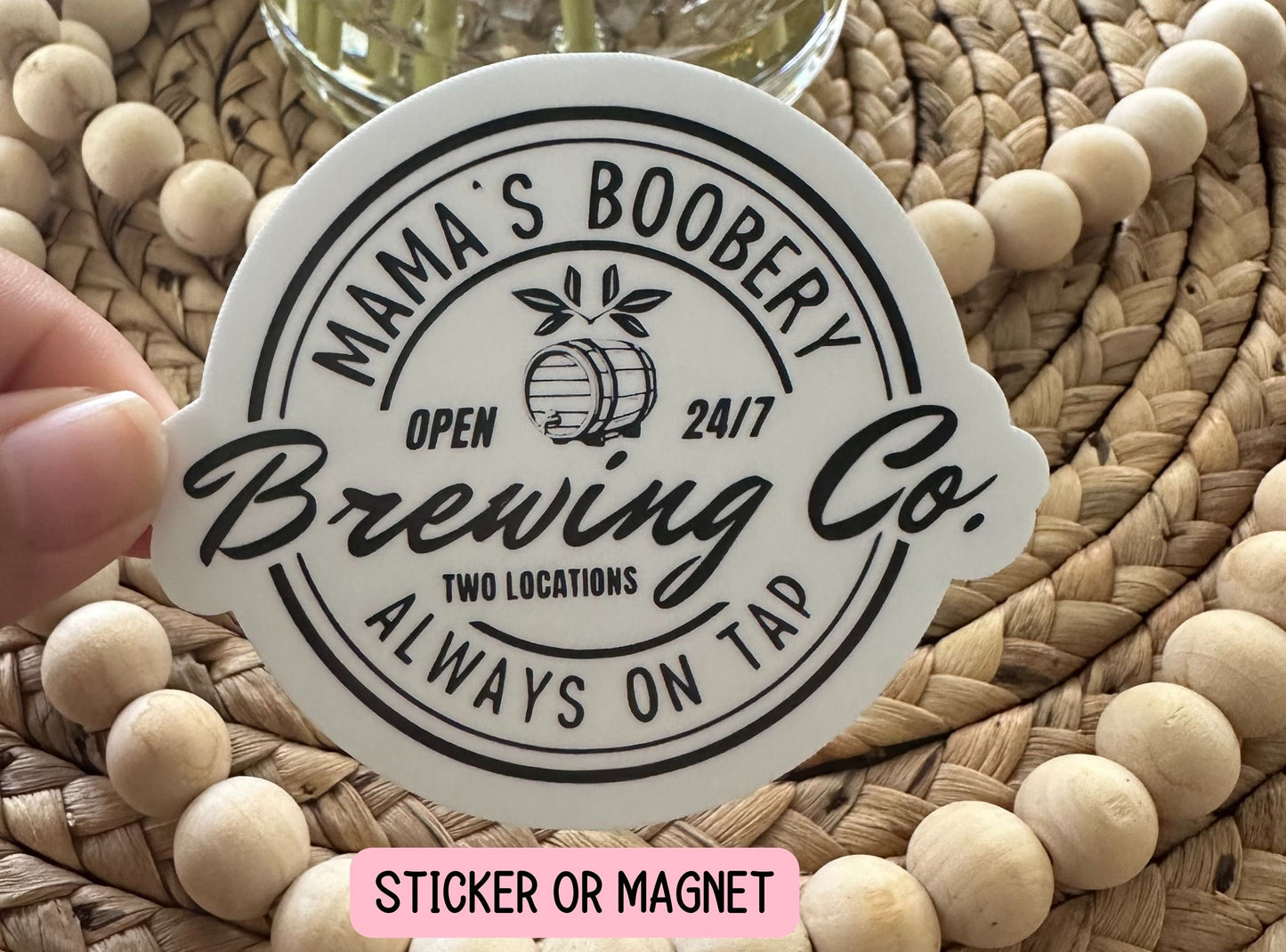Mama's Boobery, Breastfeeding gift, Nursing Gift, Lactation Consultant ,Breastfeeding, Breastmilk Sticker, Breast pump, Magnet Liquid gold