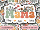 Mothers day gift, Personalized mama sticker, name sticker, floral boho sticker, kids mommy name sticker, magnet, Retro font, hippie retro