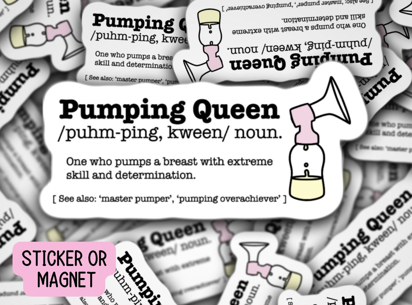 Pumping Mom Sticker, Breastfeeding Stickers, Breastmilk Sticker, Breast pump sticker, Magnet, Liquid Gold, Exclusive Pumper, Mama gift