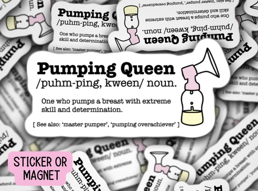 Pumping Mom Sticker, Breastfeeding Stickers, Breastmilk Sticker, Breast pump sticker, Magnet, Liquid Gold, Exclusive Pumper, Mama gift
