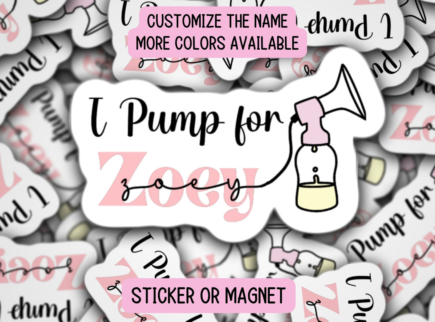 Personalized breastfeeding sticker, breastmilk sticker, pumping mom sticker, baby name sticker, magnet, liquid gold, new mom gift, mama