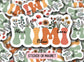 Retro floral Mimi sticker, Personalized Grandma stickers, Custom Name Stickers, Aesthetic stickers, Mother's day gift, Grandkids names gift