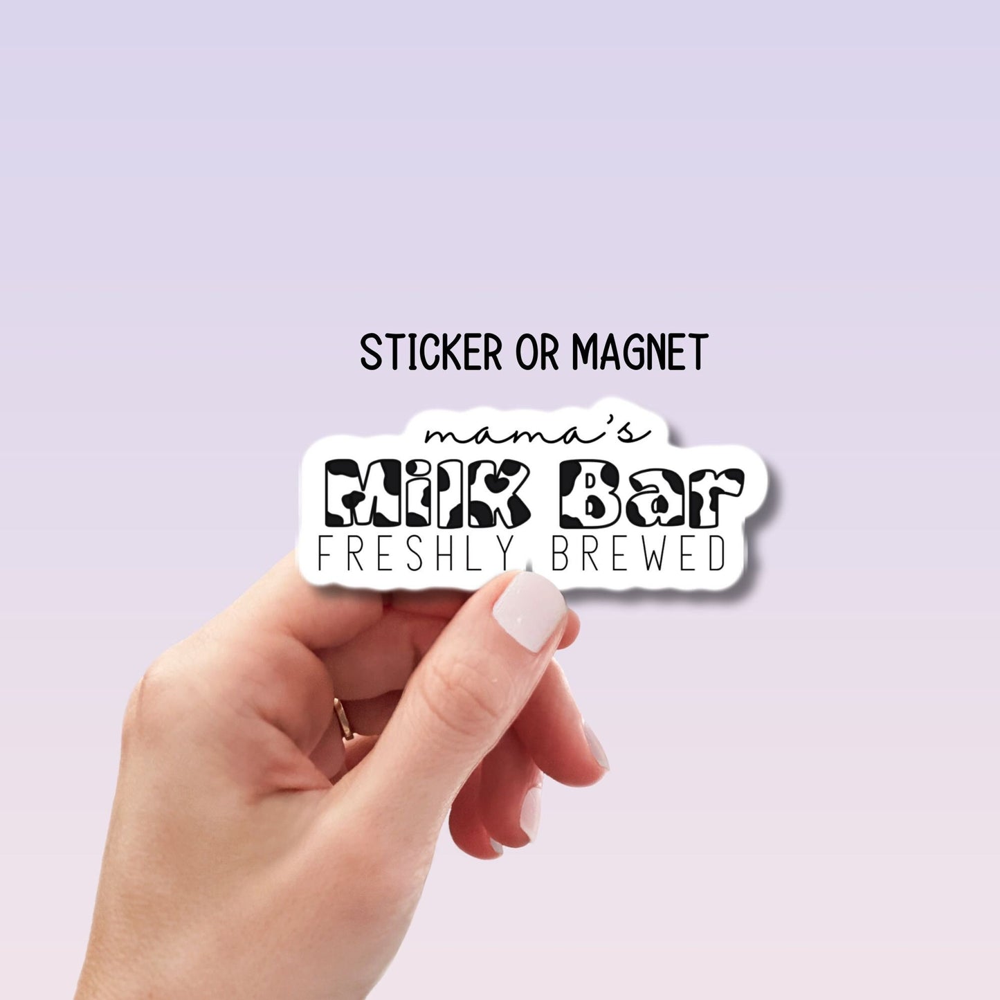 Breastfeeding gift Moms milk bar cow print font Breastfeeding stickers breastmilk sticker breast pump magnet liquid gold mama gift Eat local