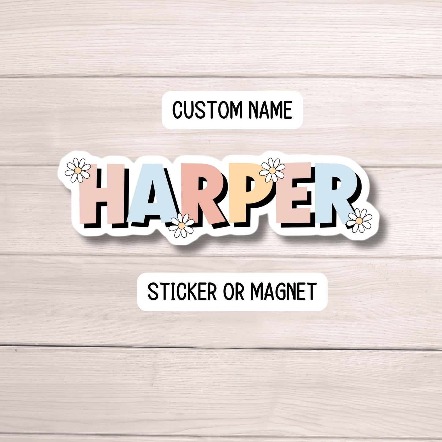 Custom name sticker, personalized sticker, Kids name, locker magnet, Custom Cruise magnet, Tumbler cup name, Lunch box name sticker, neutral