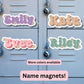 Locker name magnet Custom name Magnet personalized magnet name magnet locker magnet fridge magnet kids name magnet locker decor retro