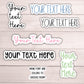 Custom Text Stickers Build Your Own Sticker Personalized phrase Quote Personalized Text Stickers Custom text magnet Design Your Own meme