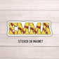 Softball Name sticker chenille letters helmet sticker softball team gifts custom number personalized softball locker magnet softball