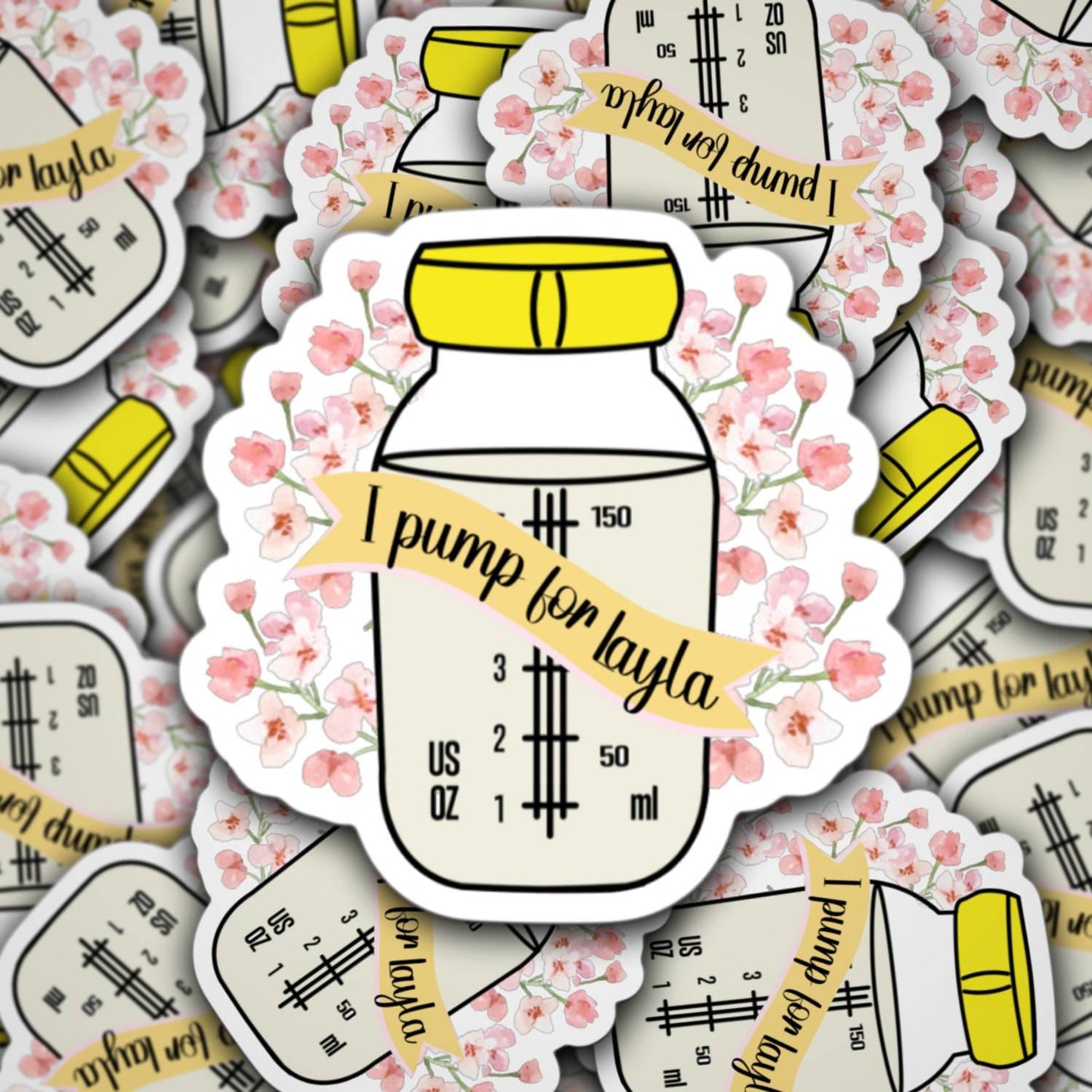 Personalized breastfeeding sticker, breastmilk sticker, pumping mom sticker, baby name sticker, magnet, liquid gold, new mom gift, mama