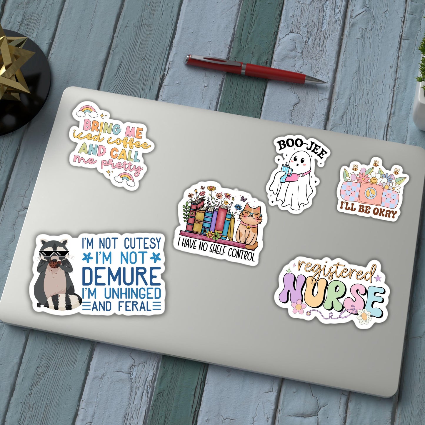 Funny feral racoon sticker coquette funny Adult snarky Humor Sarcastic unhinged magnet Offensive  funny Sarcasm quote laptop hilarious gift
