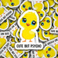 Cute But Psycho Sticker adult snarky funny Chick with knife Bestie Girlfriend gift Cute chick sticker Water bottle sticker sarcastic magnet
