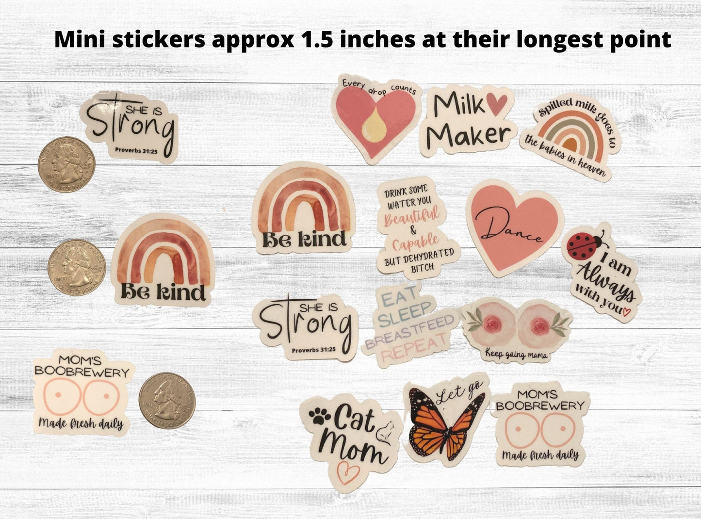 Sticker pack, sticker deal, mini stickers, breastfeeding stickers, funny, Christian stickers, mom stickers, liquid gold, waterbottle, laptop
