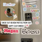 a refrigerator with a bunch of magnets on it