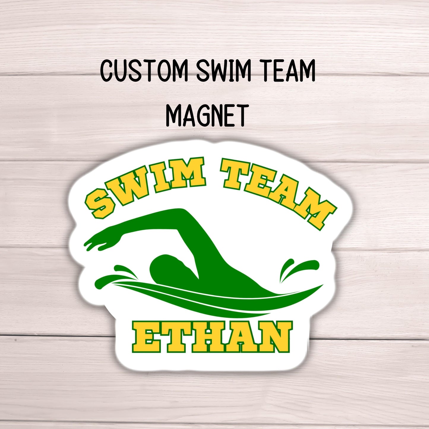 Custom swim team magnet school swim locker magnet locker decor personalized locker magnet