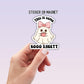 This is some boo sheet sticker coquette ghost funny ghost with bow cute ghost Halloween gift water bottle sticker magnet coffee lover gift