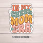 In my cheer mom era Retro Cheer mom sticker cheerleader magnet cheer life magnet water bottle sticker tumble gift for mom mom sticker heart