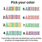 Chenille letters, Varsity name sticker, Personalized name stickers, Custom Name Stickers, Preppy name, kids name stickers, Water bottle name