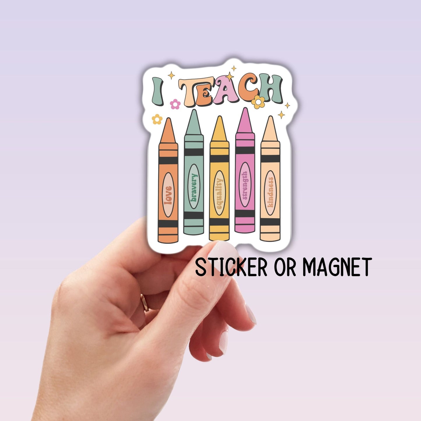 RetroTeacher sticker magnet teacher appreciation Teacher gift retro gift cute teacher magnet lap top pre school notebook back to school