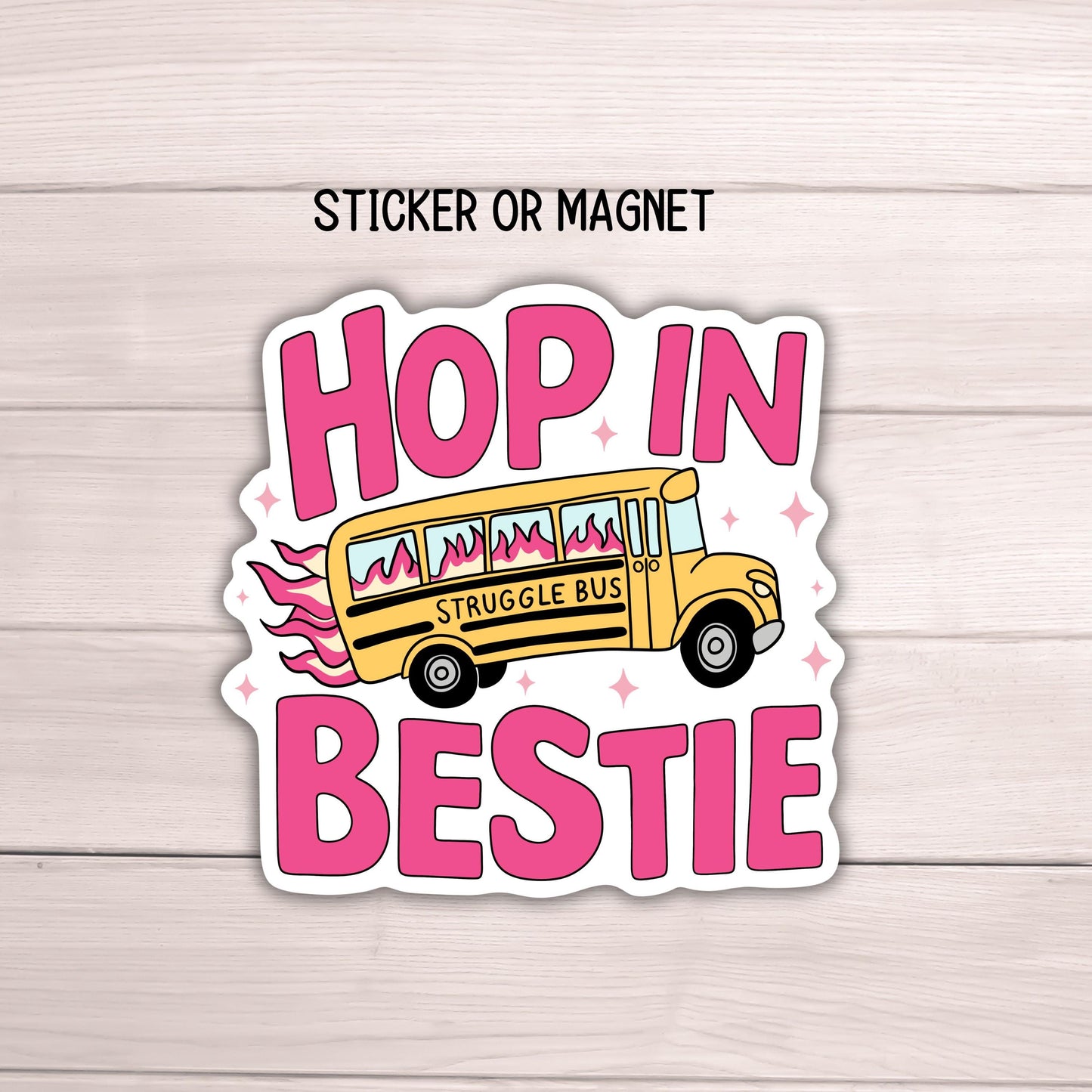 Struggle bus funny sticker hop in bestie meme sticker funny humor Adult snarky Humor Sarcastic magnet Offensive Sarcasm quote hilarious gift