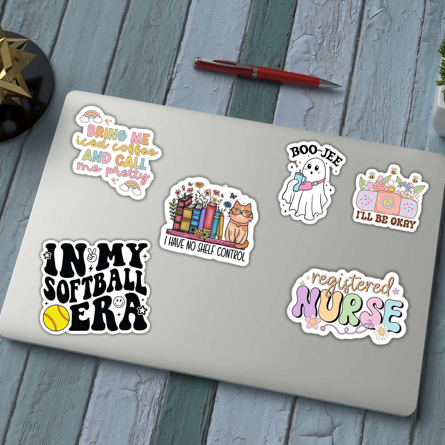 In my Softball era sticker sports Soft ball sticker water bottle notebook Magnet team gift mama sticker softball team sports girls laptop