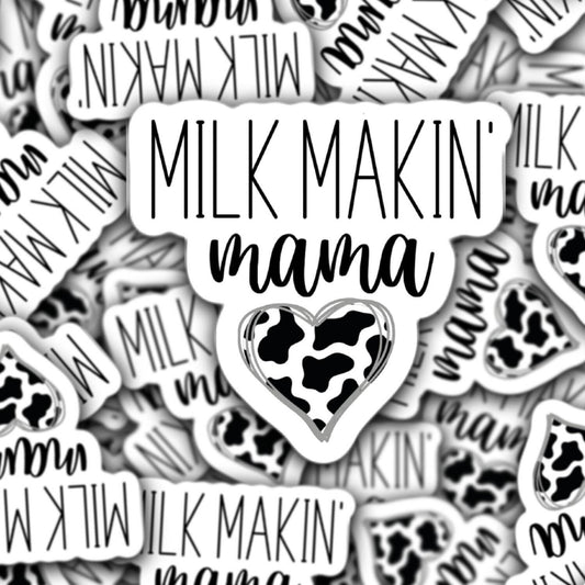 Breastfeeding gift, Moms milk bar, cow print font,  Breastfeeding stickers, breastmilk sticker, breast pump, magnet, liquid gold, mama gift