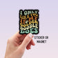Golden Doodle sticker retro Doodle Sticker Pet sticker Goldendoodle Sticker Labradoodle Bernedoodle Doodle mom dog mom gift wavy font