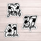 Custom name soccer sticker soccer number team gifts soccer team names personalized soccer locker magnet Soccer team sports sticker kids