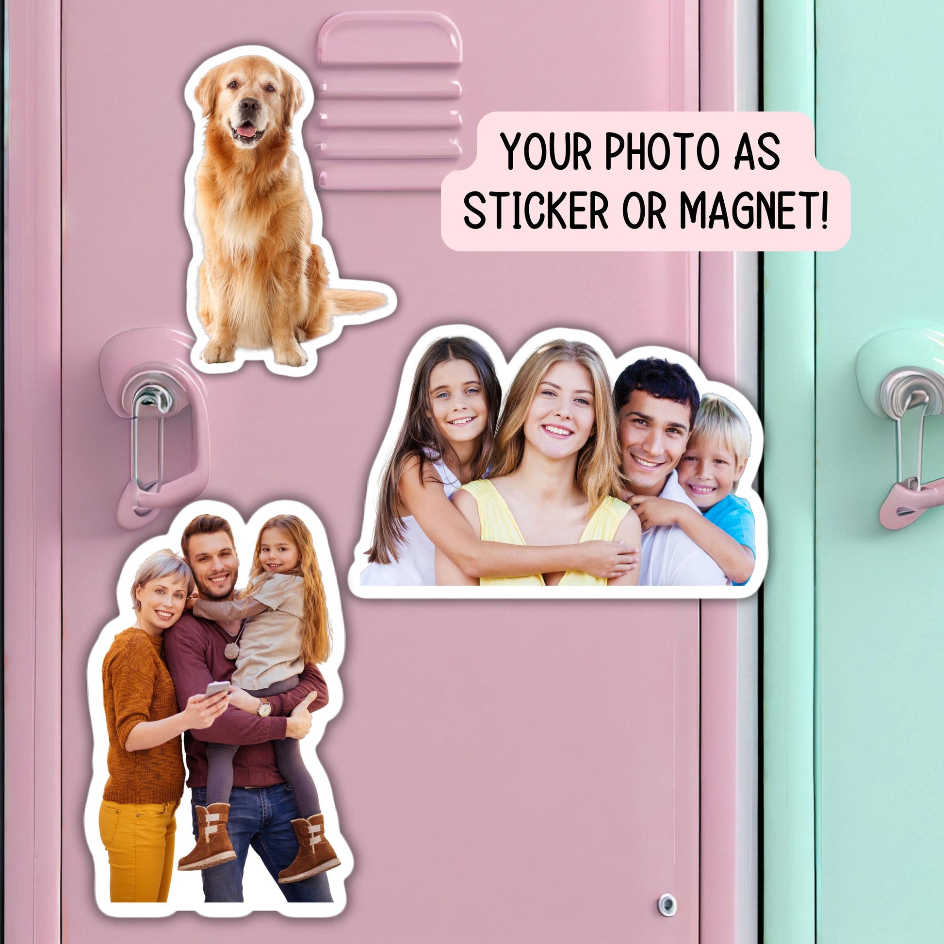 Custom photo sticker magnet custom picture your photo sticker family gift pet photo gift