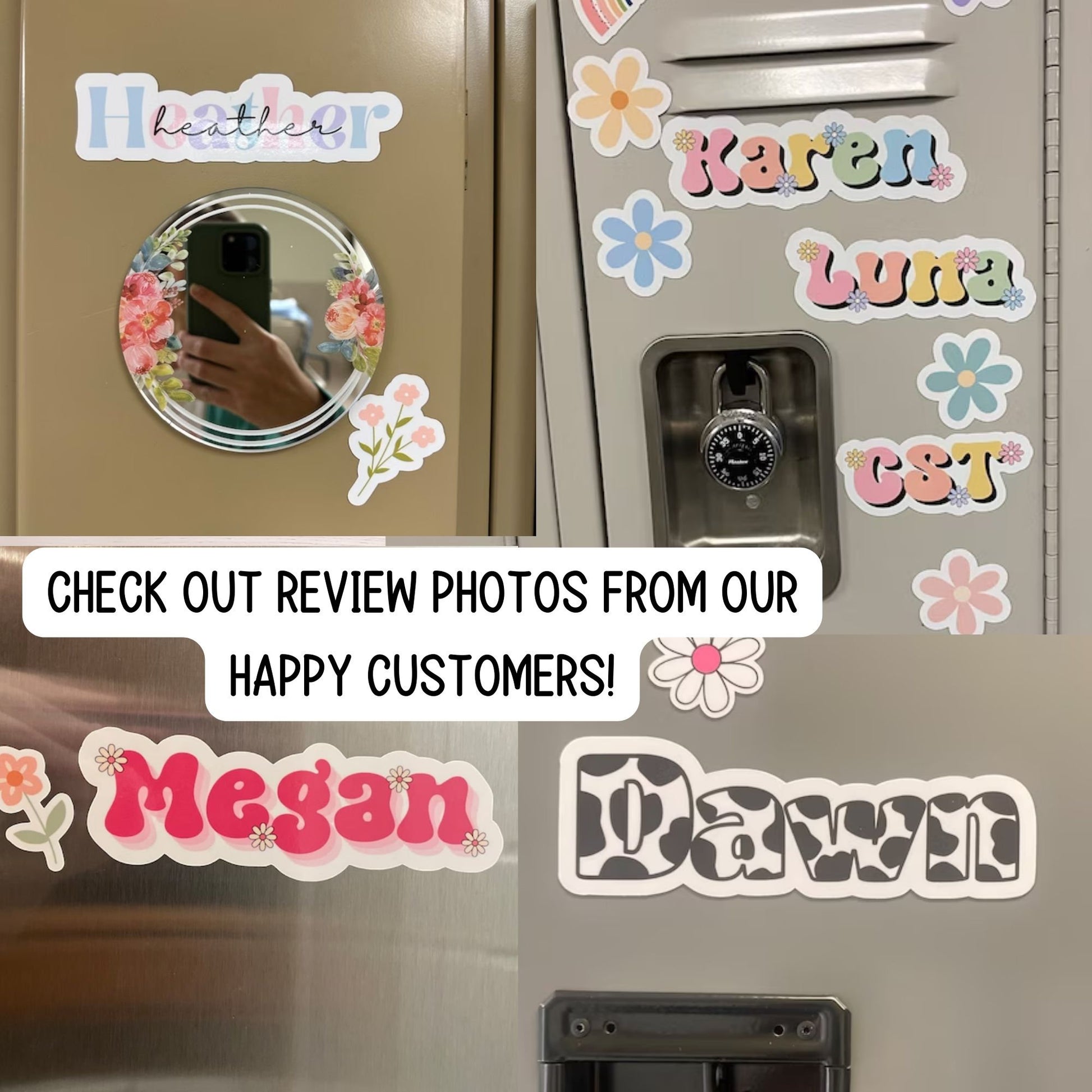 a refrigerator with a bunch of magnets on it