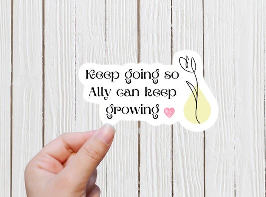 Personalized breastfeeding sticker, custom pumping sticker, liquid gold sticker, flower sticker, motivational sticker, mom sticker, gift