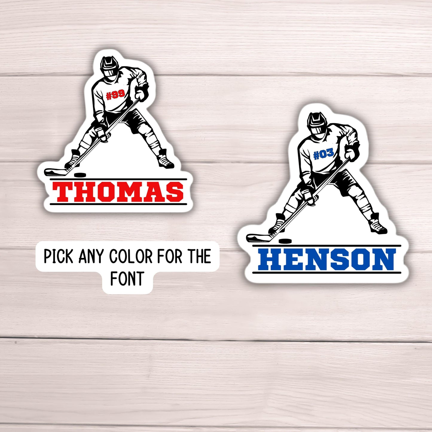 Hockey custom name number hockey player magnet  custom personalized School locker magnet Custom name gift mascot magnet sports team