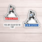 Hockey custom name number hockey player magnet  custom personalized School locker magnet Custom name gift mascot magnet sports team