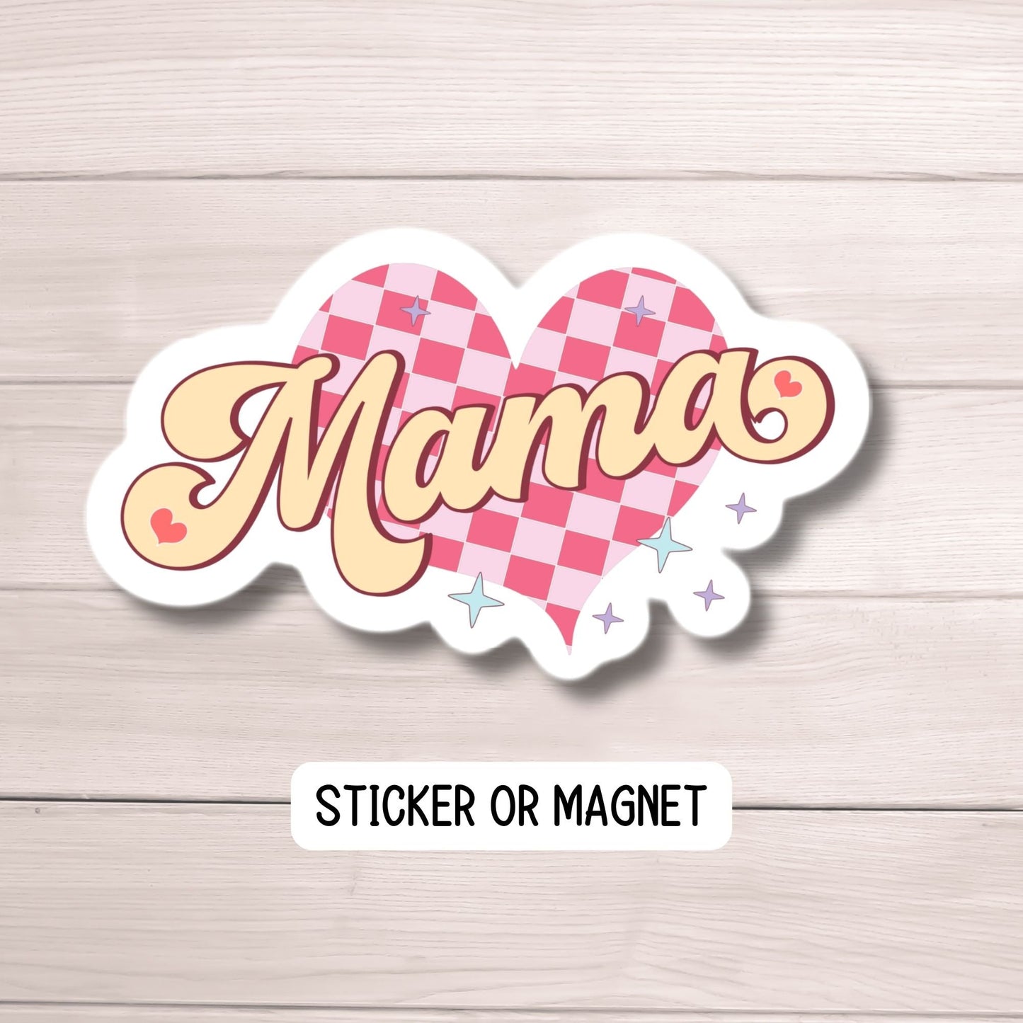 Retro mama sticker, Retro mom gift, mama aesthetic sticker, Mama Sticker, Tumbler cup sticker, Gift for mama, Lap top sticker, waterbottle