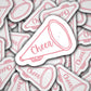 Cheer sticker, cheer life, cheerleader, Cheer dance, water bottle sticker, cheer mom, i love cheer, gift for bestie, pom pom, magnet