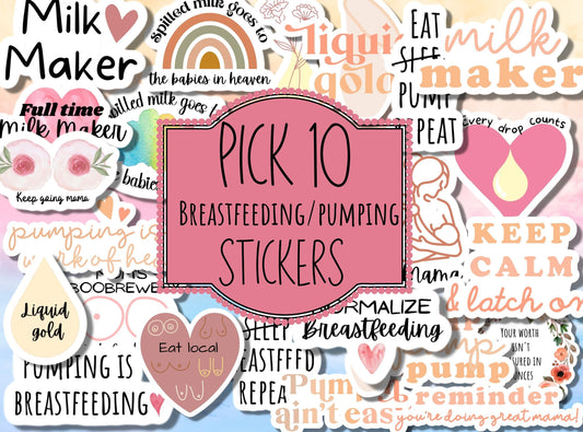 Breastfeeding Gift, lactation consultant gift, nursing mama, liquid gold, pumping mama, exclusive pumper, milky mama, milestone sticker