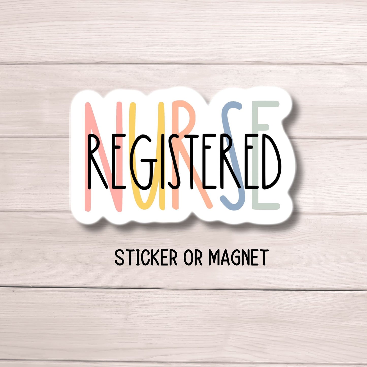 Registered Nurse sticker, RN gift, nurse gift, nurse magnet, Nurse gift, water bottle nurse sticker, nurse sticker, lap top, nurse magnet