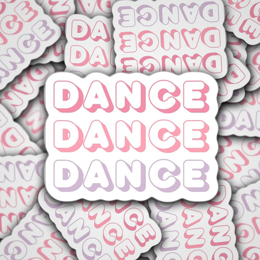 Dance sticker, dancer sticker, dance life, I love dance, magnet, dance teacher gift, dance sister, pink purple dance sticker, dance mom