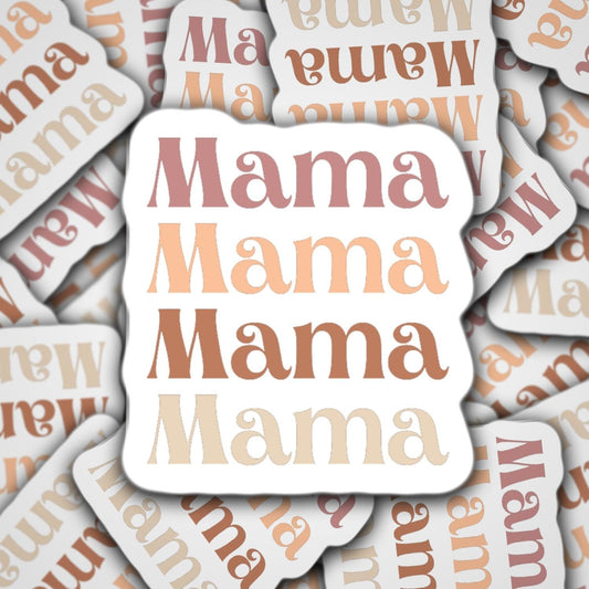 mama aesthetic sticker, Mama Sticker, Pink Mom Sticker, Mother Journal Sticker, Laptop Vinyl Sticker