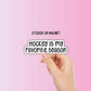 Hockey season sticker