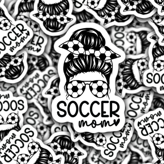 Soccer mom sticker, Soccer Mama, Sports sticker, magnet, Soccer, Mom gift, water bottle sticker, lap top, mothers day gift, Soccer mama gift